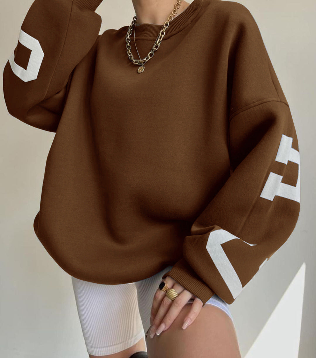 Fudus: Sweat à capuche oversize à manches longues