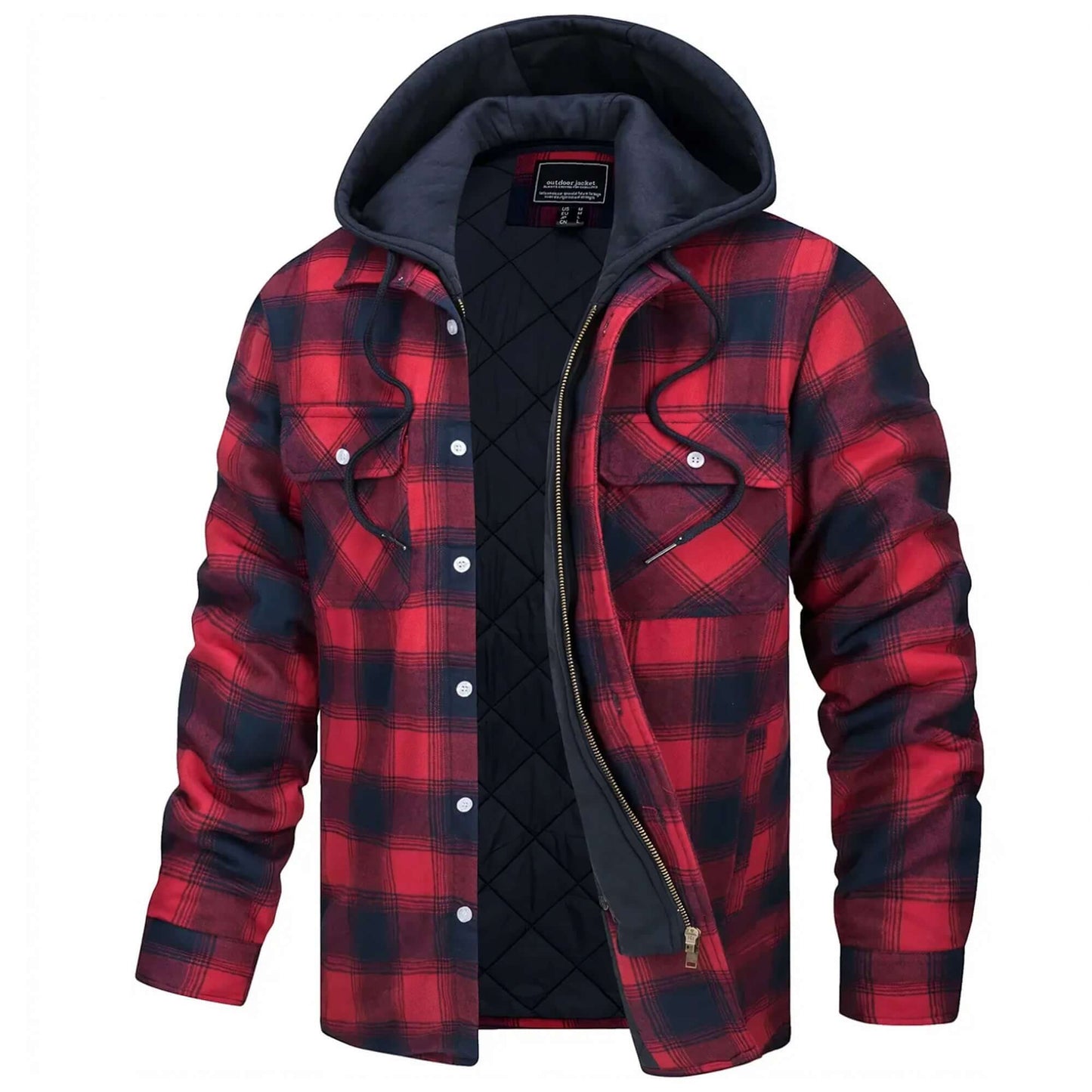 Berg-Feldt | Herren Karierte Langarm Freizeitjacke
