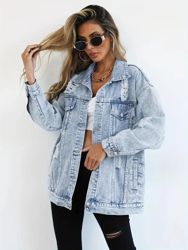 Berg-Feldt | Oversized Jeansjacke für Damen