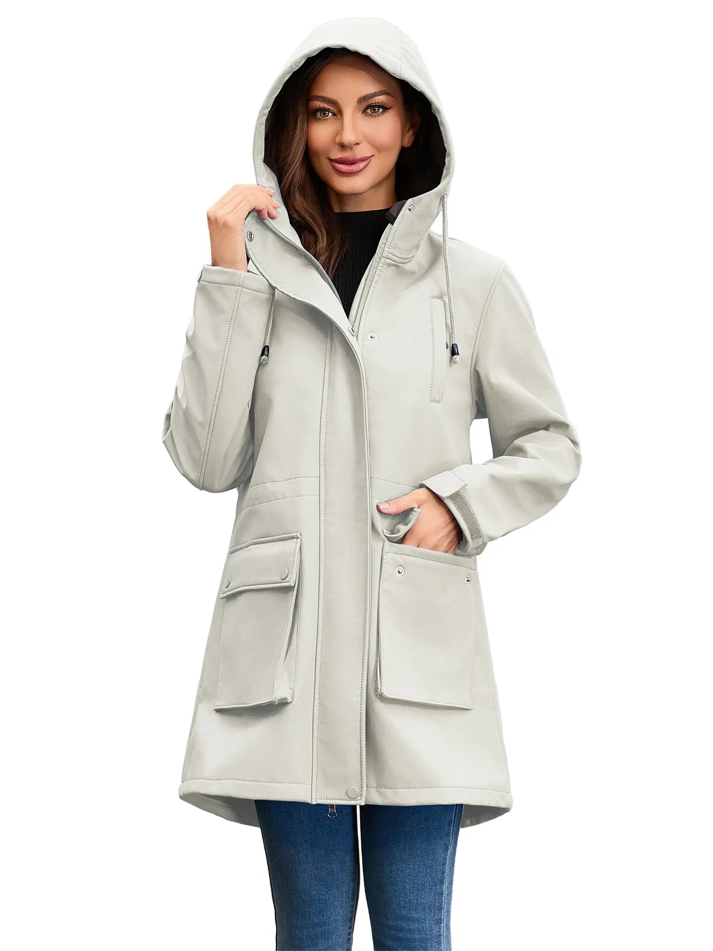 Berg-Feldt | Veste softshell à capuche imperméable Elina pour femme