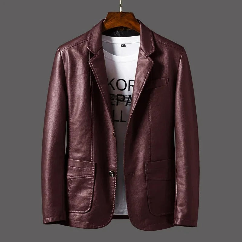 Berg-Feldt | Klassisches Leder Herrenjacke
