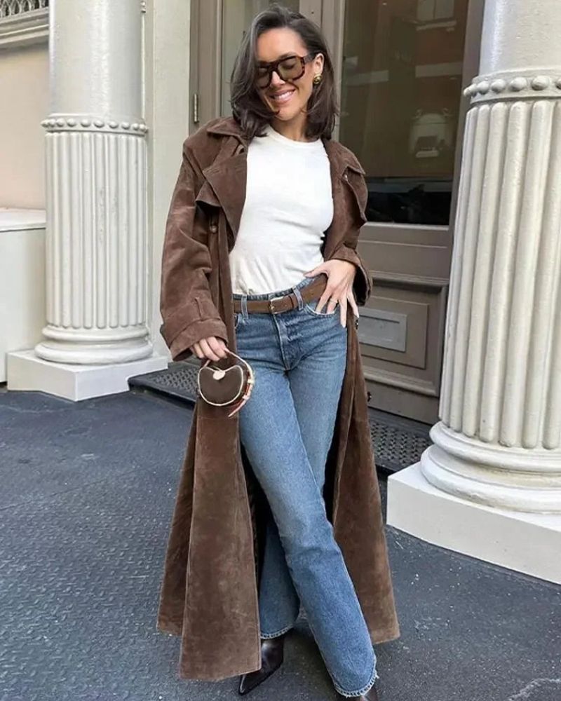 Berg-Feldt | Long manteau en daim