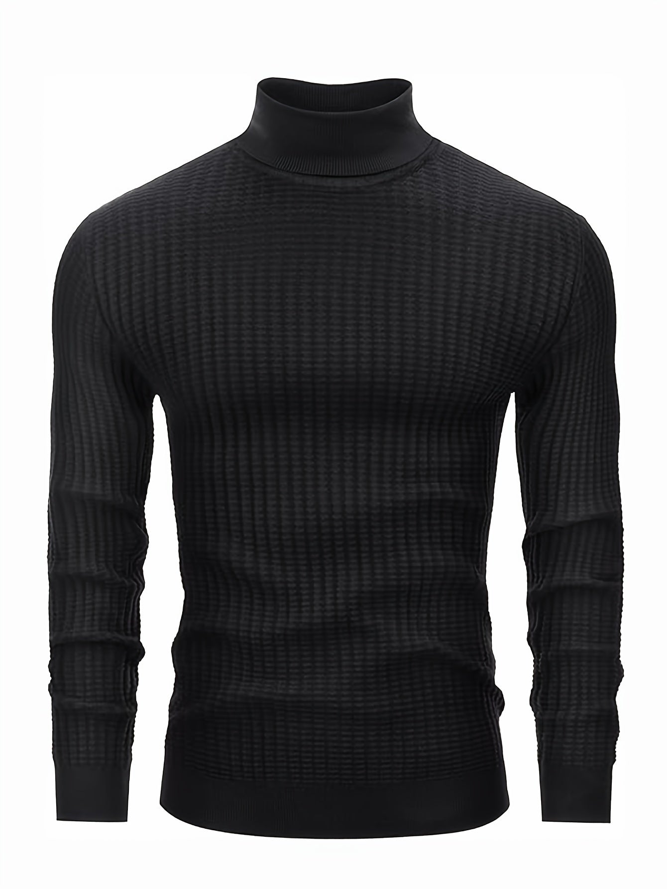 Berg-Feldt | Rollkragenpullover Waffelstrick Polyester-mix