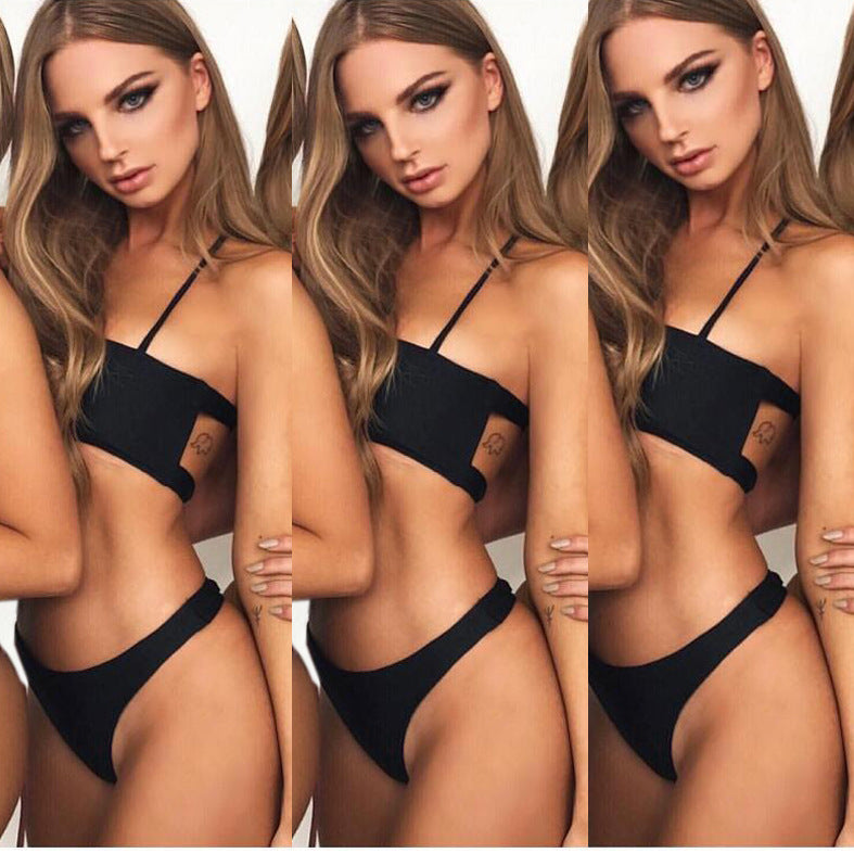 Minimalistischer Damen-Bikini mit verstellbaren Trägern von berg-feldt
