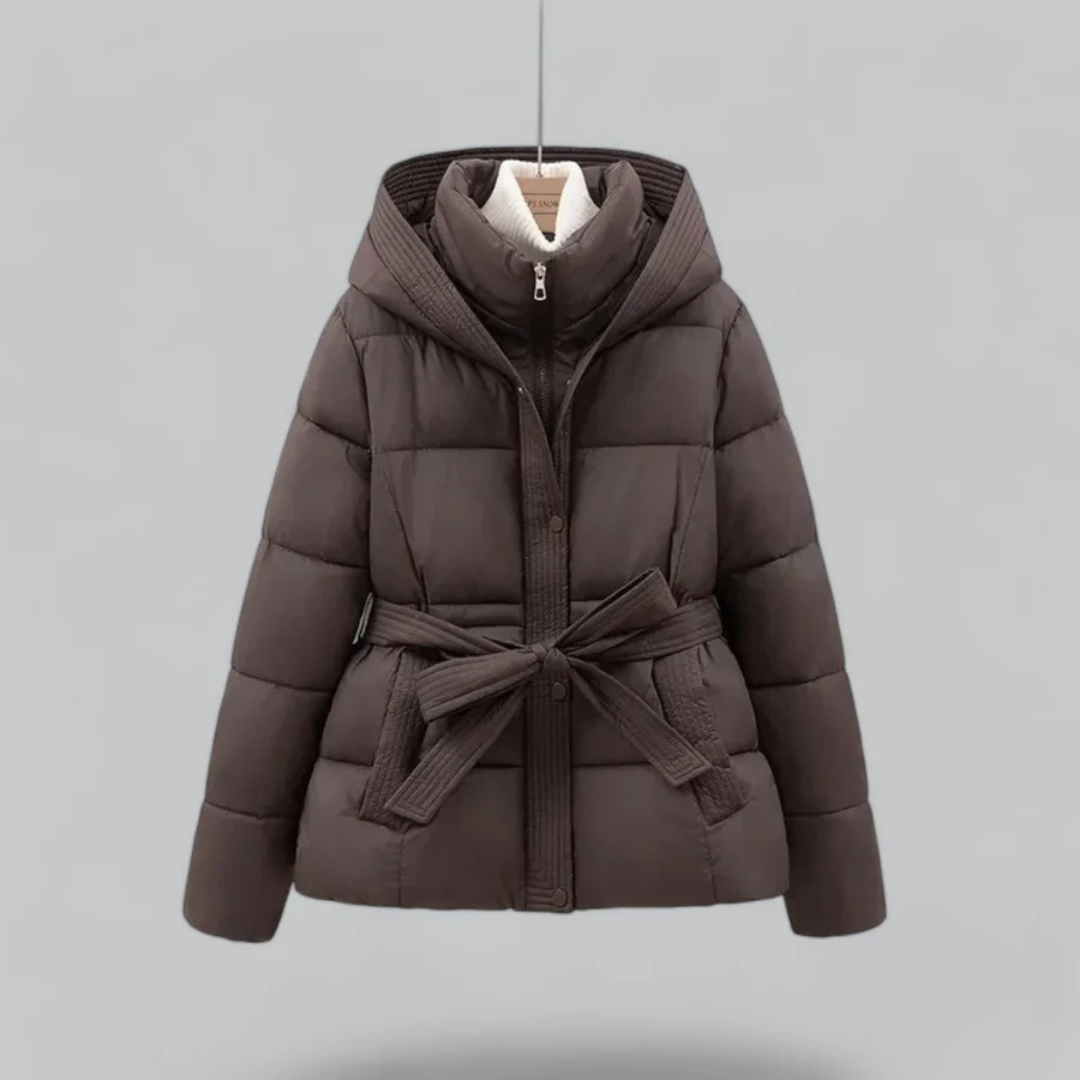 Berg-Feldt | Doudoune chaude à capuche avec ceinture Hiver