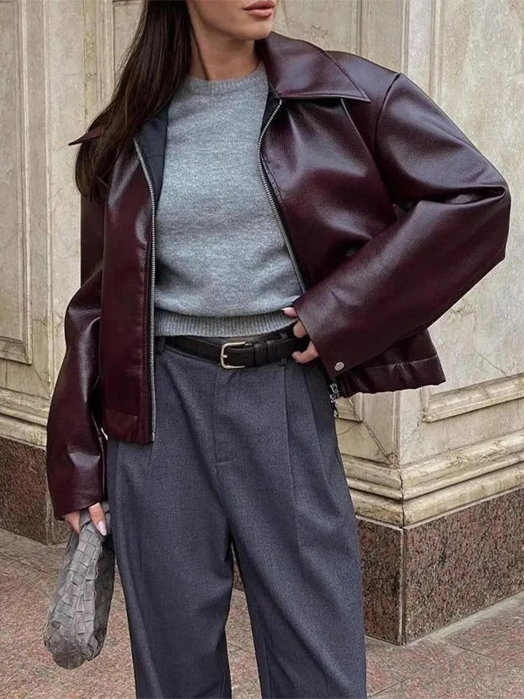 Berg-Feldt | Veste en cuir vegan pour femme
