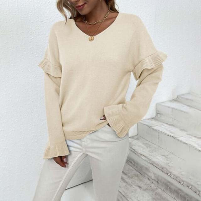 Berg-Feldt | Einfarbiger Strickpullover Für Kalte Tage