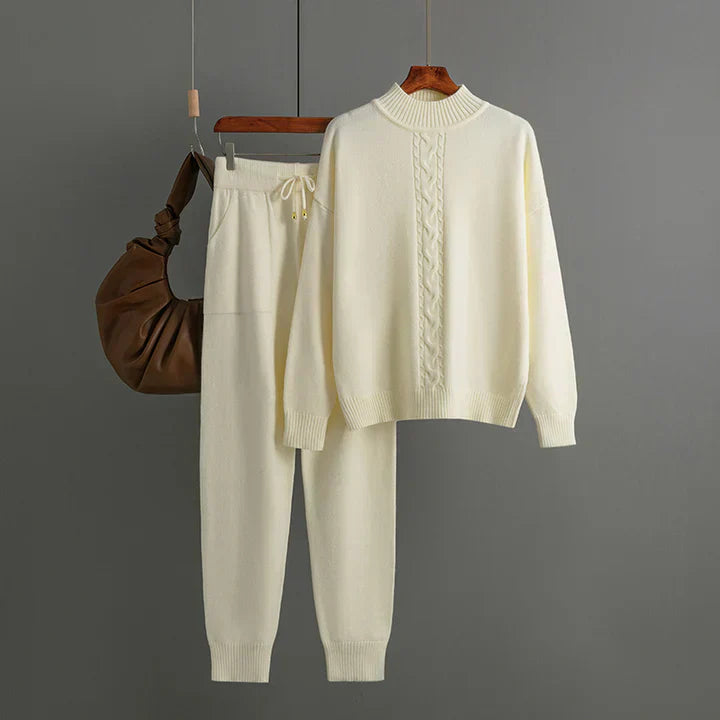 Berg-Feldt | Ensemble pull et pantalon en maille à col roulé, demi-col roulé
