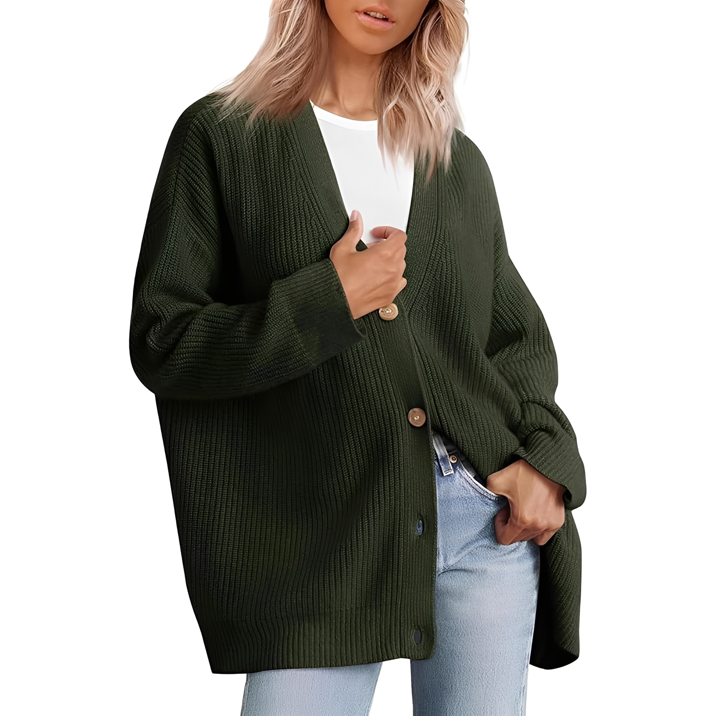 Berg-Feldt | Lässiger Oversize Cardigan für Frauen