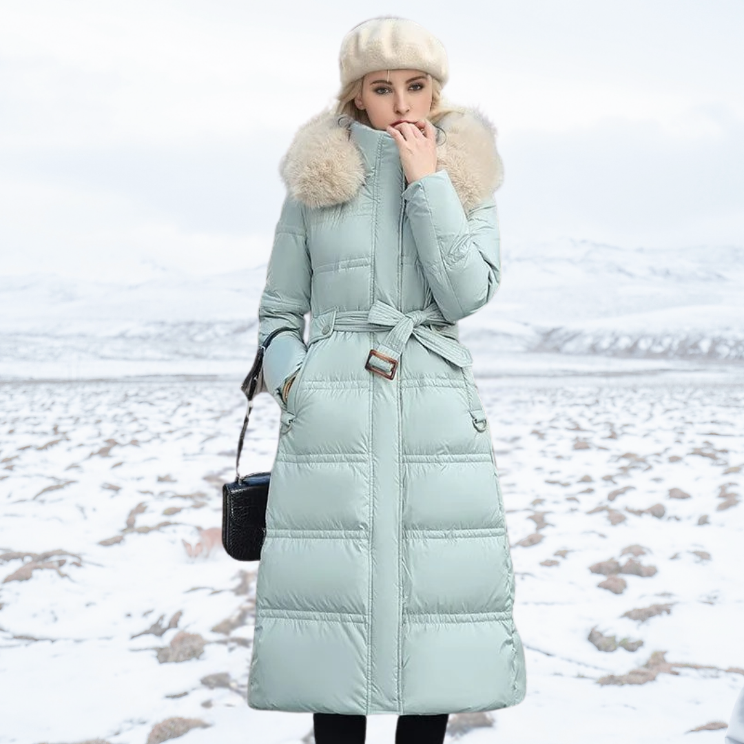 Berg-Feldt | Longue veste d'hiver ajustée pour femme avec manches longues Idéale pour la saison froide