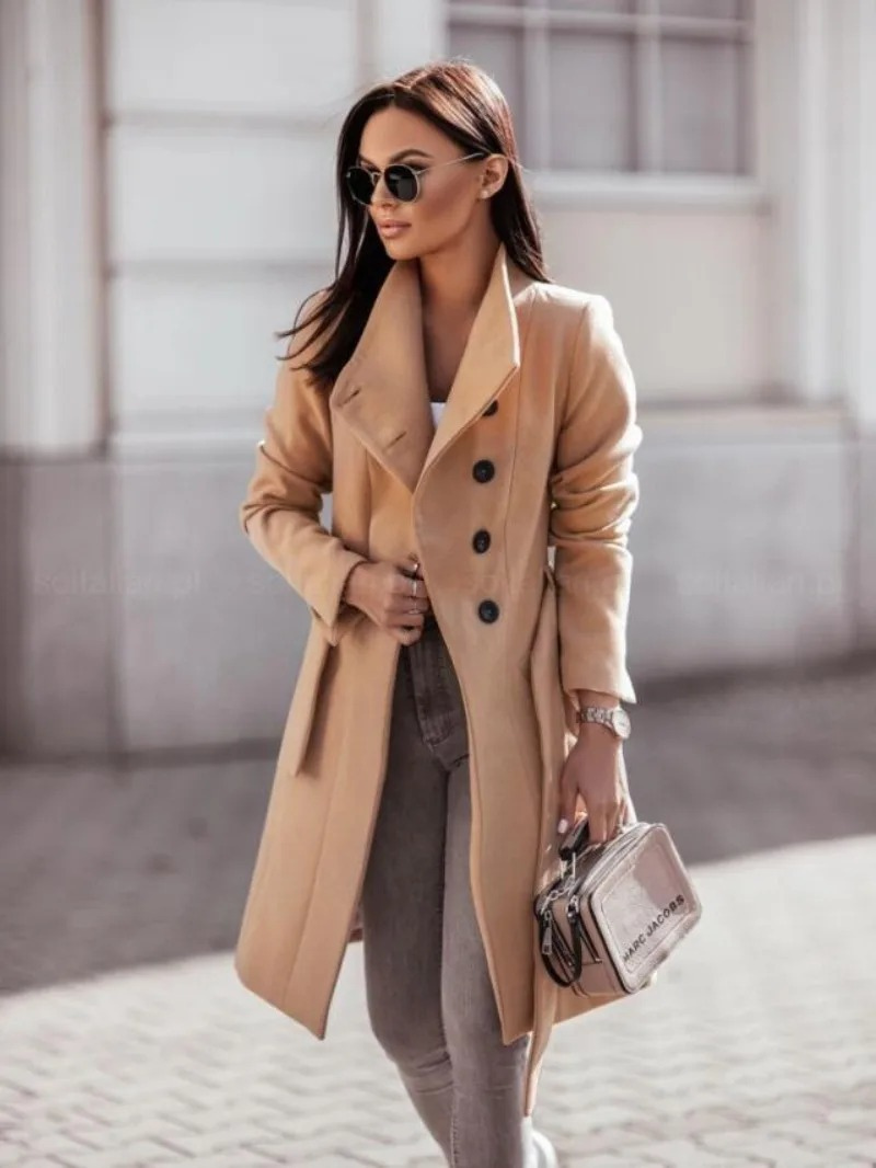 Berg-Feldt | Taillierter Trenchcoat für Frauen Herbstkollektion
