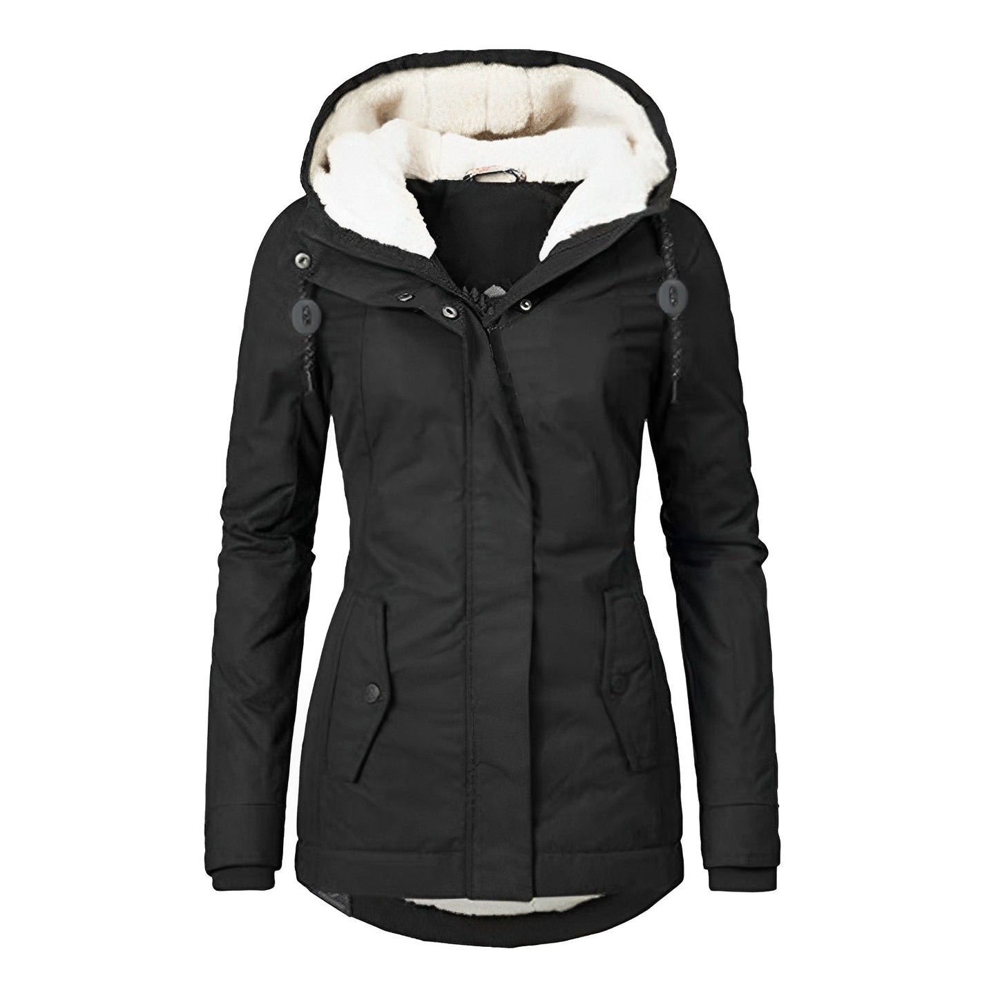 Berg-Feldt | Veste plissée chaude à capuche pour femmes