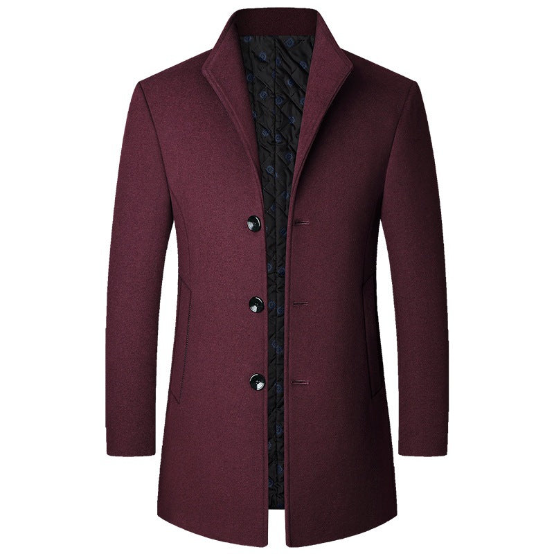 Berg-Feldt | Eleganter Langer Wollmantel für Herren
