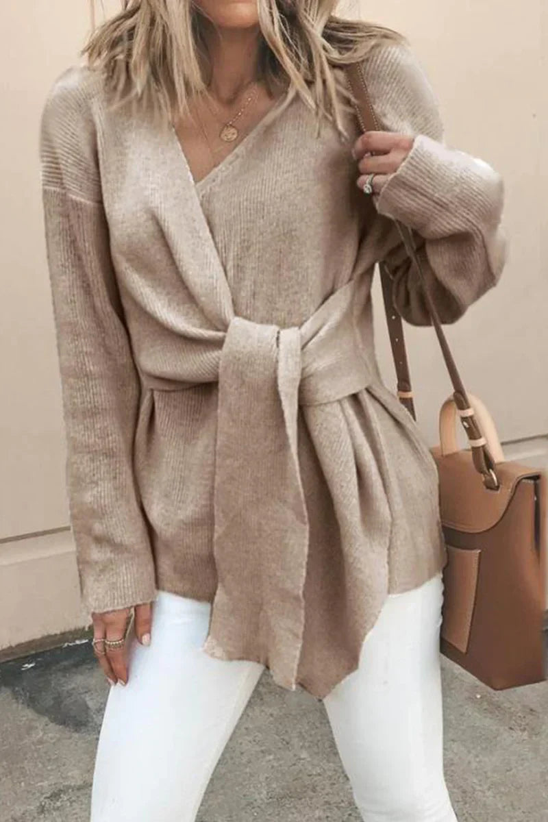 Berg-Feldt | Lässige, solide Patchwork-Strickjacke