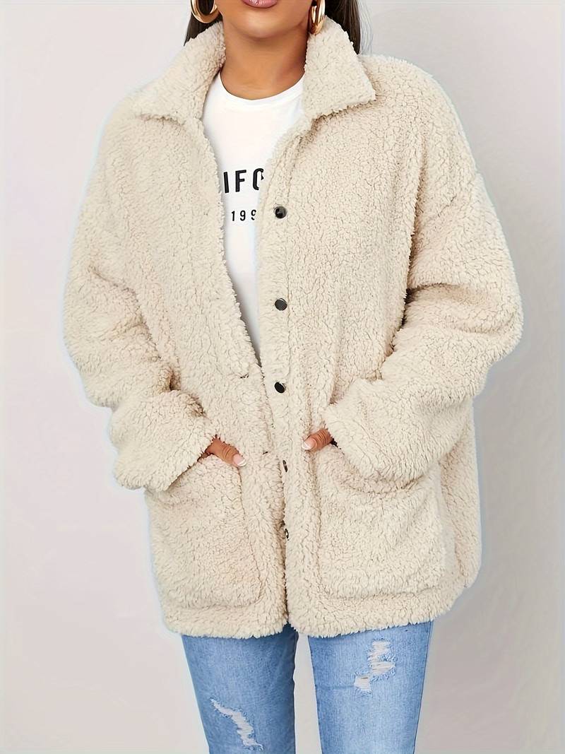 Berg-Feldt | Stylische Jacke Im Teddy-Design