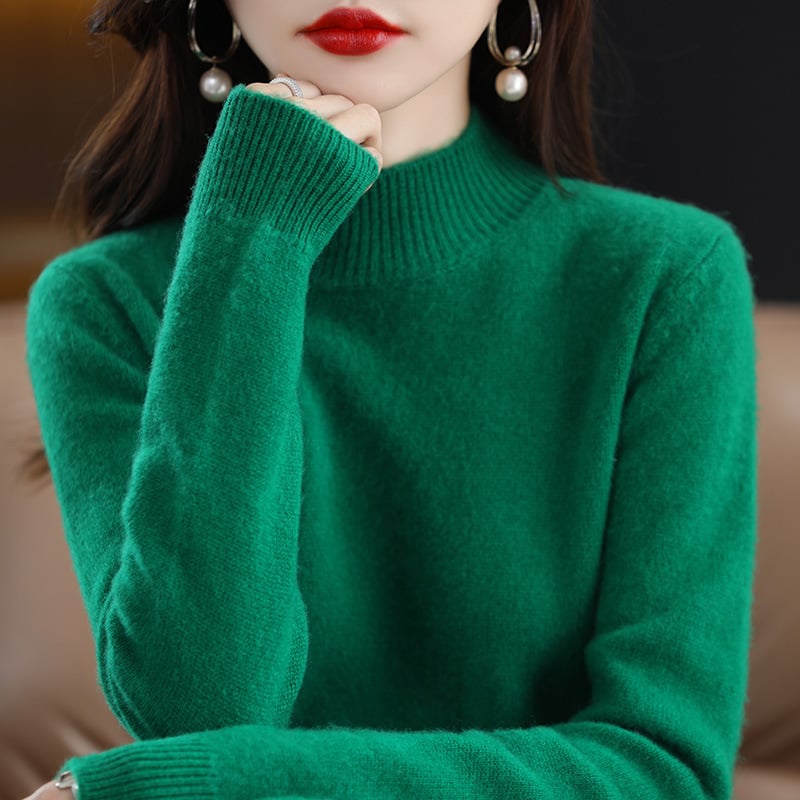 RAQUEL: Pull col roulé en grosse maille