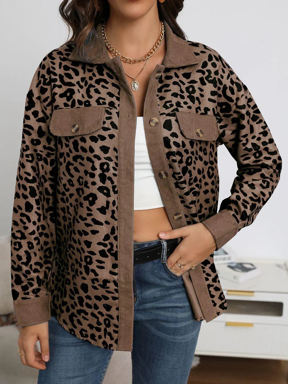 Veste Bridget imprimé léopard