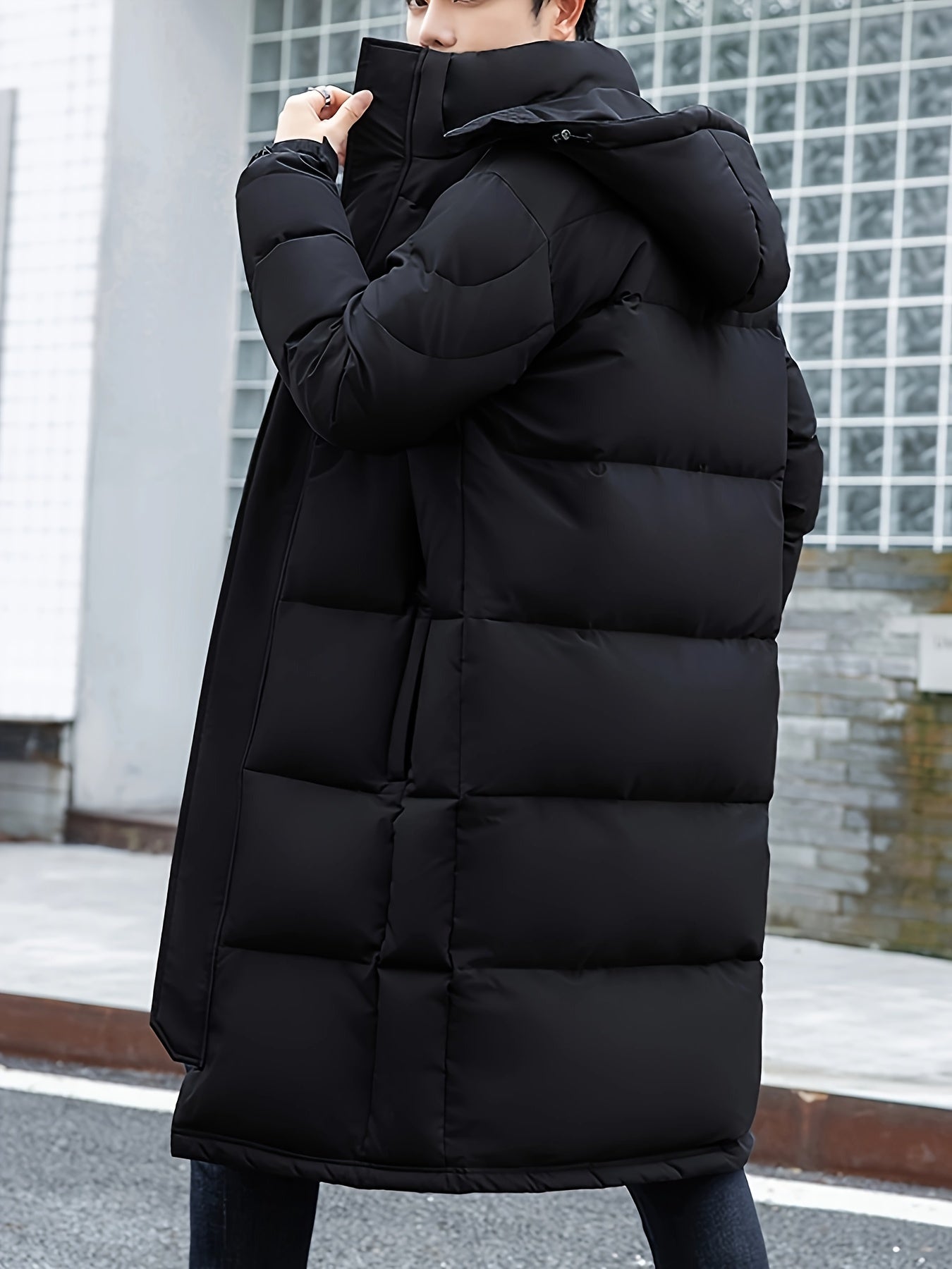 Berg-Feldt | Lange Pufferjacke mit Kapuze Polyester Isolierend und Stilvoll