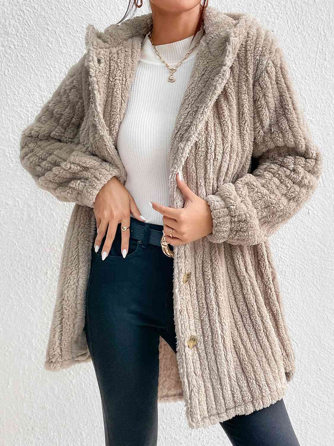 Berg-Feldt | Manteau à capuche boutonnée