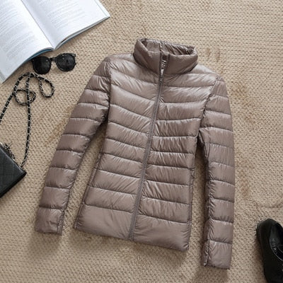 Berg-Feldt | Daunenjacke mit Reibverschluss und Taschen Dina