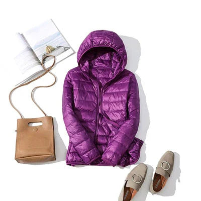 Berg-Feldt | Daunenjacke mit Reibverschluss und Taschen Dina