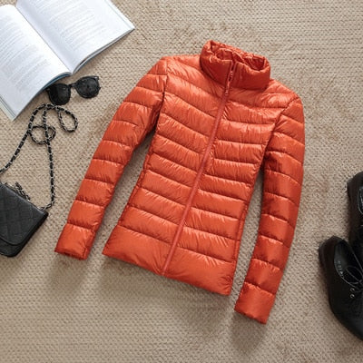 Berg-Feldt | Daunenjacke mit Reibverschluss und Taschen Dina