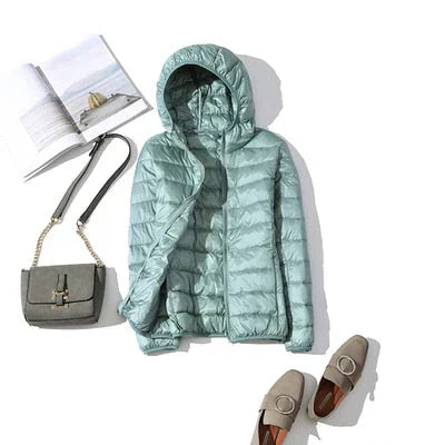 Berg-Feldt | Daunenjacke mit Reibverschluss und Taschen Dina