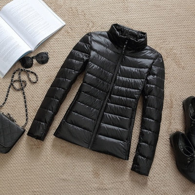 Berg-Feldt | Daunenjacke mit Reibverschluss und Taschen Dina
