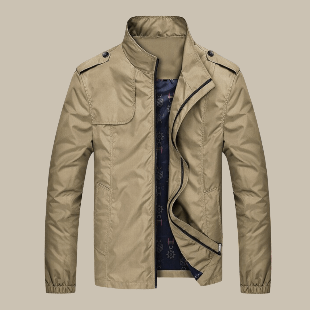 Berg-Feldt | Herren Herbst Freizeit Oxford Jacke mit Kragen