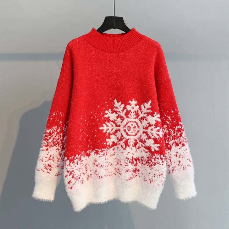 Berg-Feldt | Festlicher Weihnachtlicher Strickpullover Für Damen