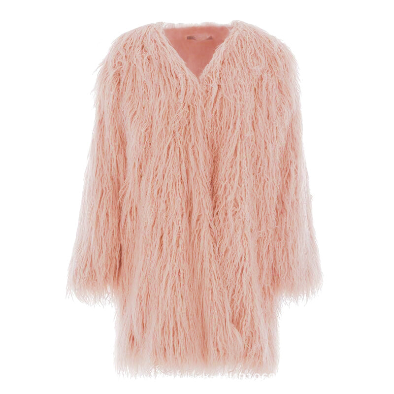 Long manteau douillet pour femmes en fausse fourrure moelleuse Berg-Feldt