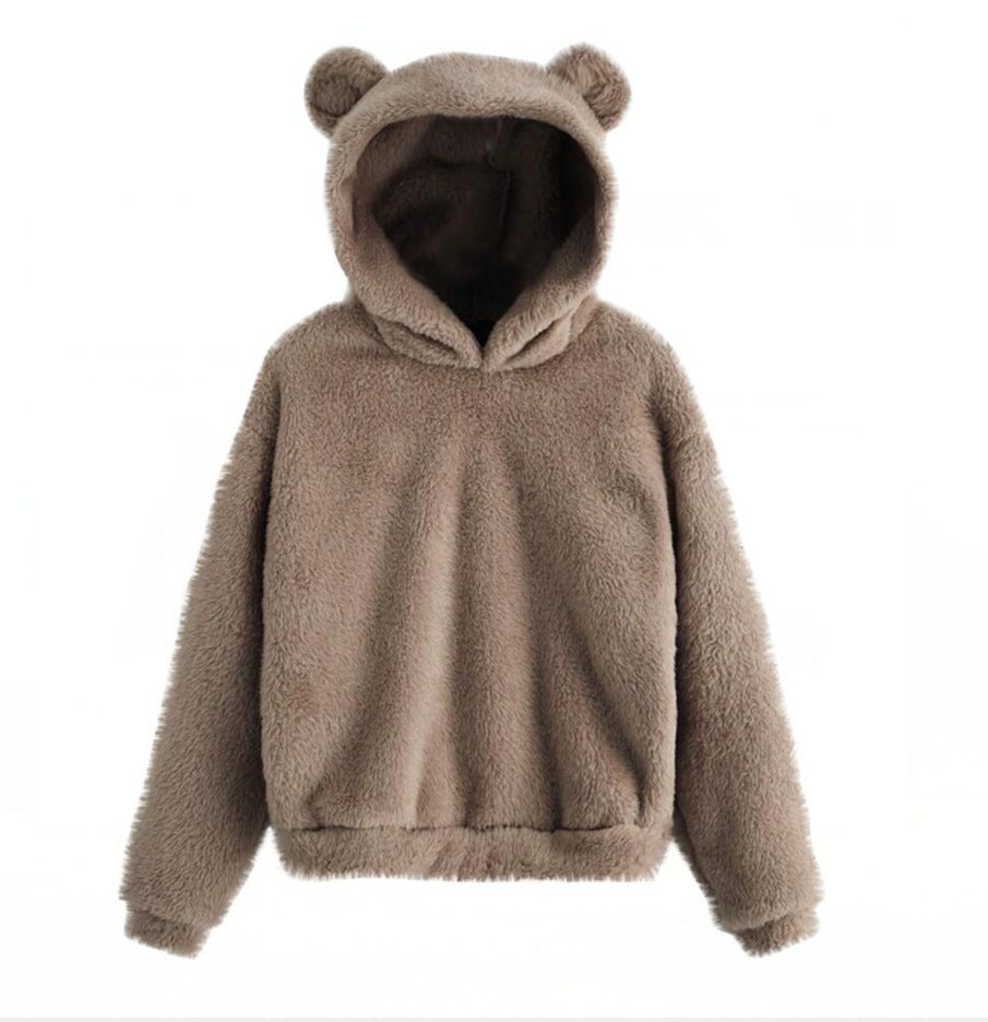 Sweat à capuche tendance avec motif ours de Fudus