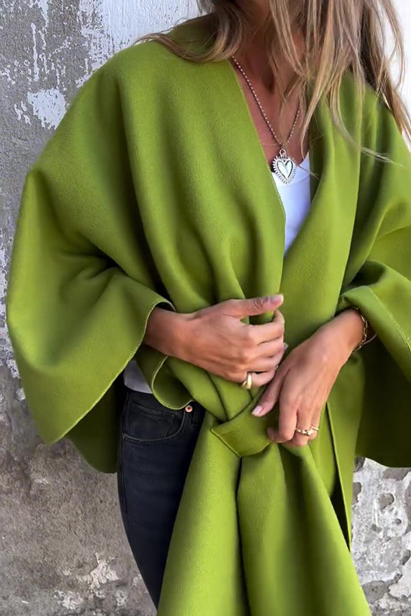 Berg-Feldt | Loser V-Ausschnitt Schal Cape Jacke