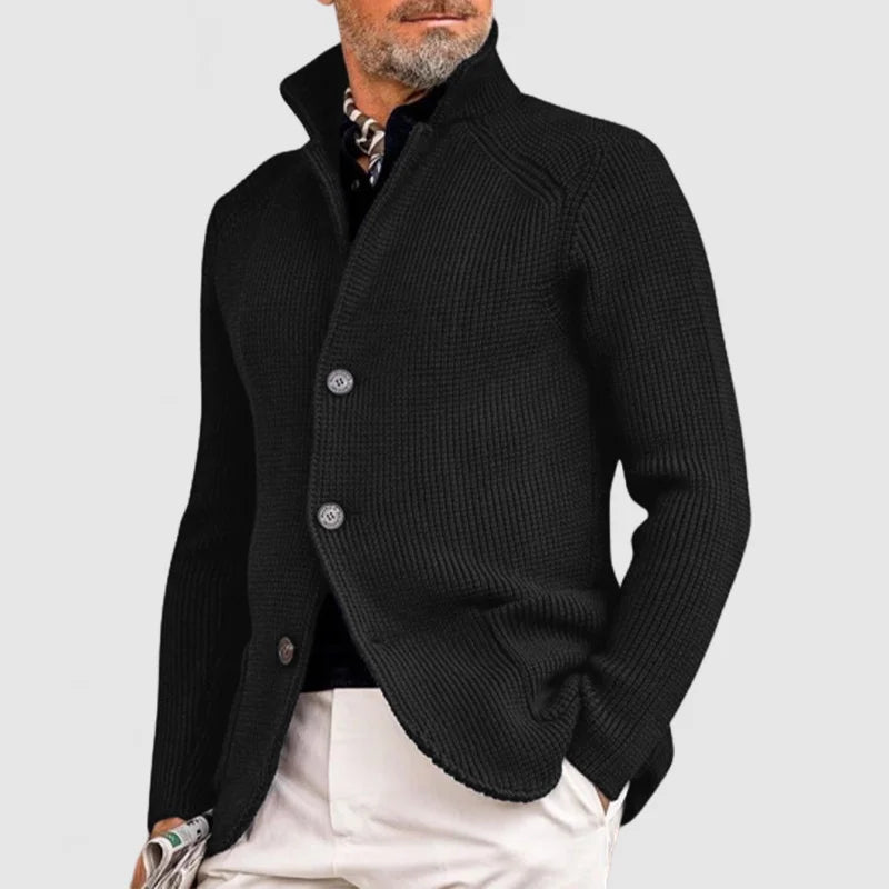 Berg-Feldt | Strickjacke mit Knöpfen Klassisches Design Warm und Stilvoll