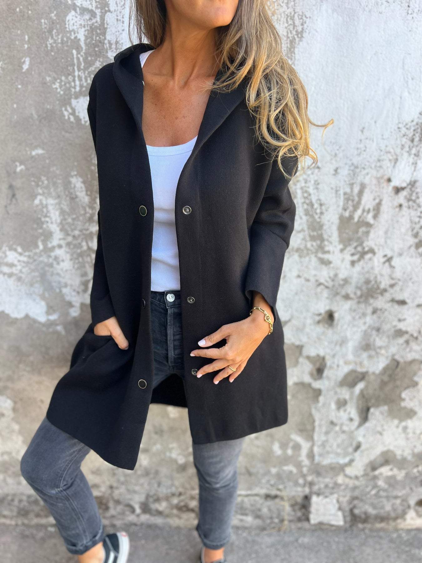 Berg-Feldt | Kapuzen Cardigan mit Knöpfen Die Segoviana