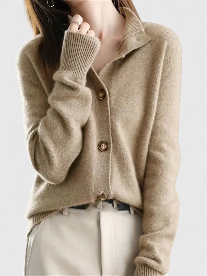 Berg-Feldt | Strickcardigan mit Knopfleiste