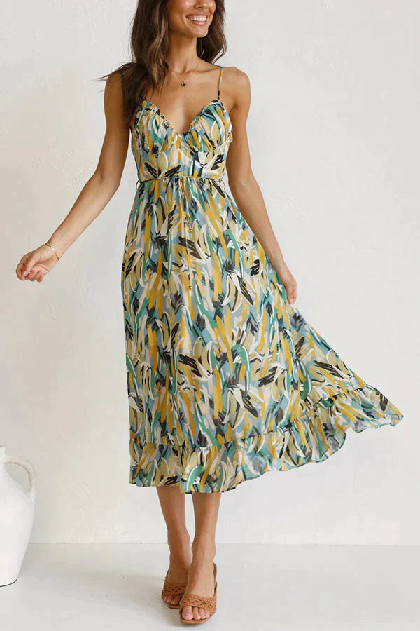 Sophie: Buntes Midikleid