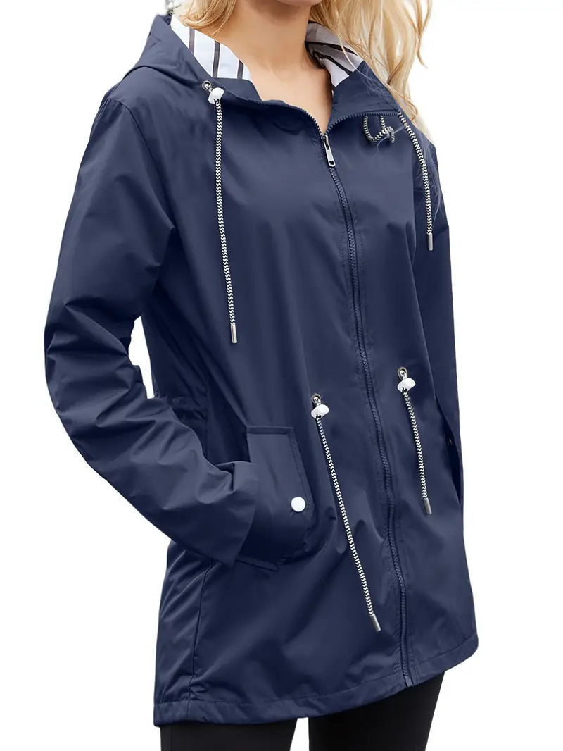 Berg-Feldt | Lässiger Wasserdichter Hoodie mit Langen Ärmeln, Knie-Lang für Frauen Perfekt für Herbst und Winter