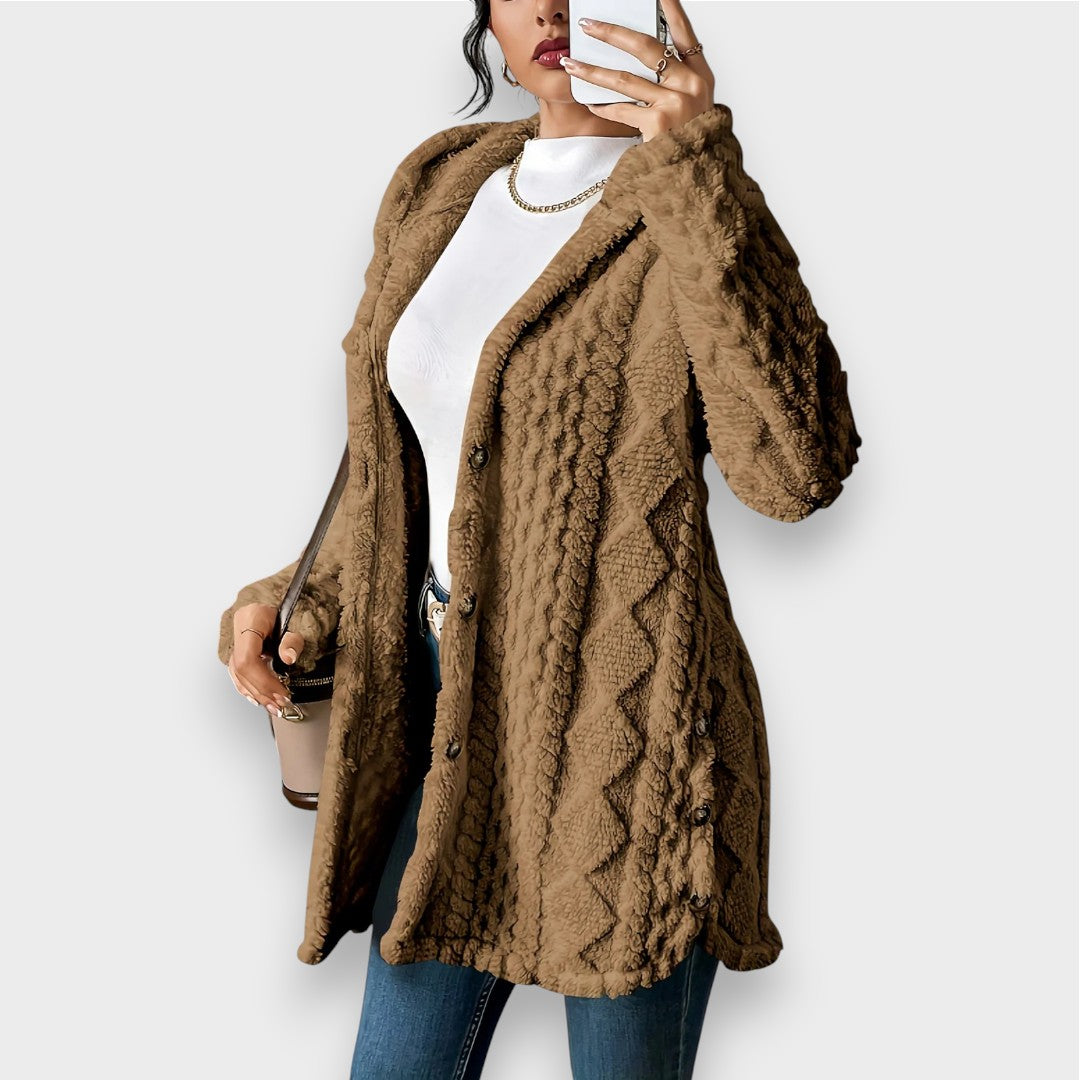 Berg-Feldt | Plüsch-Hoodie-Cardigan-Pullover