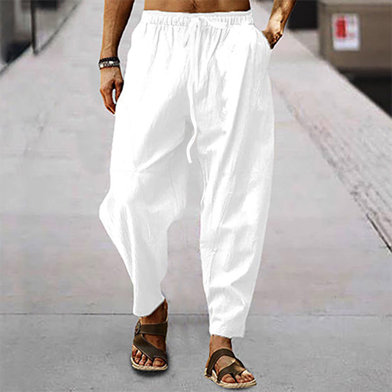 Pantalon de plage Kasimir en coton et lin pour homme