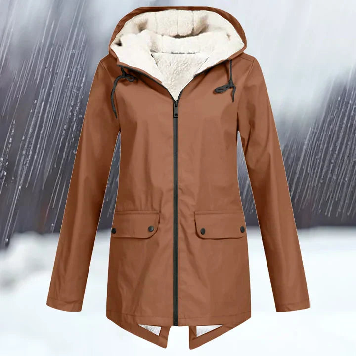 Berg-Feldt | Veste à capuche imperméable et coupe-vent, avec doublure chaude