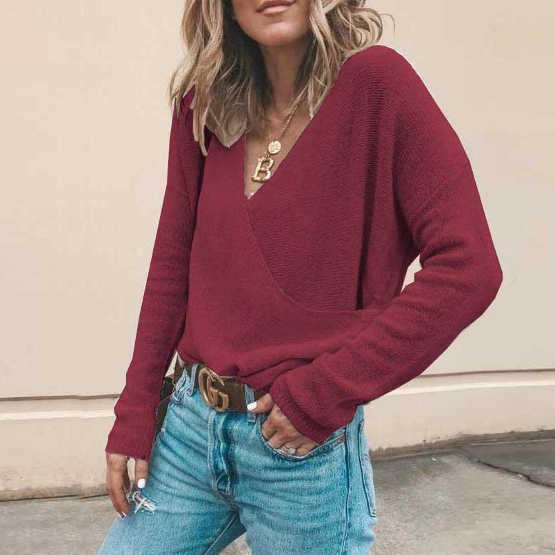 Berg-Feldt | Lässiger Strickpullover mit V-ausschnitt Weich und Leicht Casual Eleganz