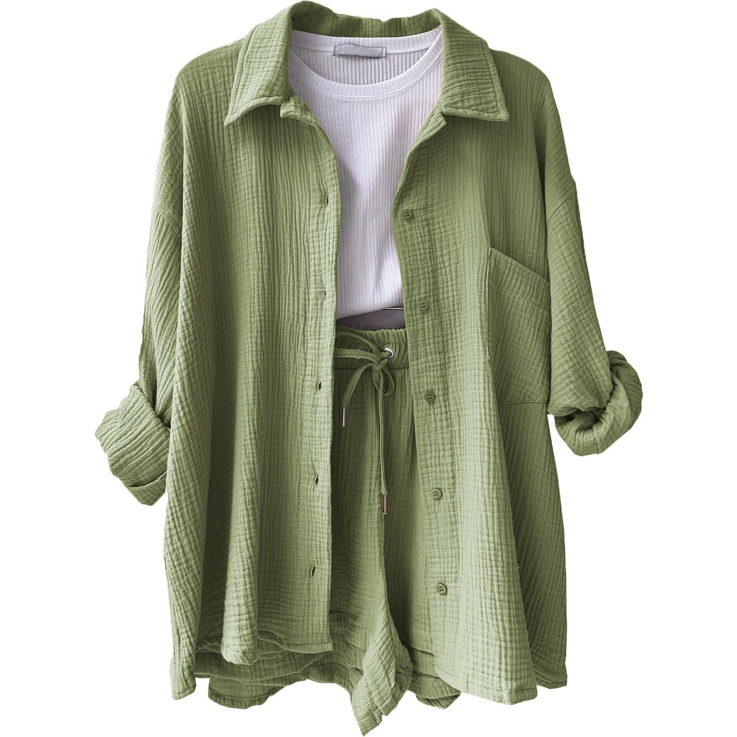 Fudus Langarmshirt und Shorts Set