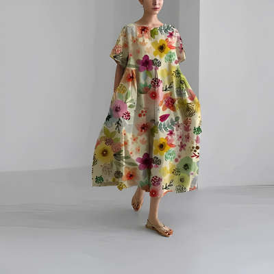 Robe aspect coton avec impression 3D Fudus