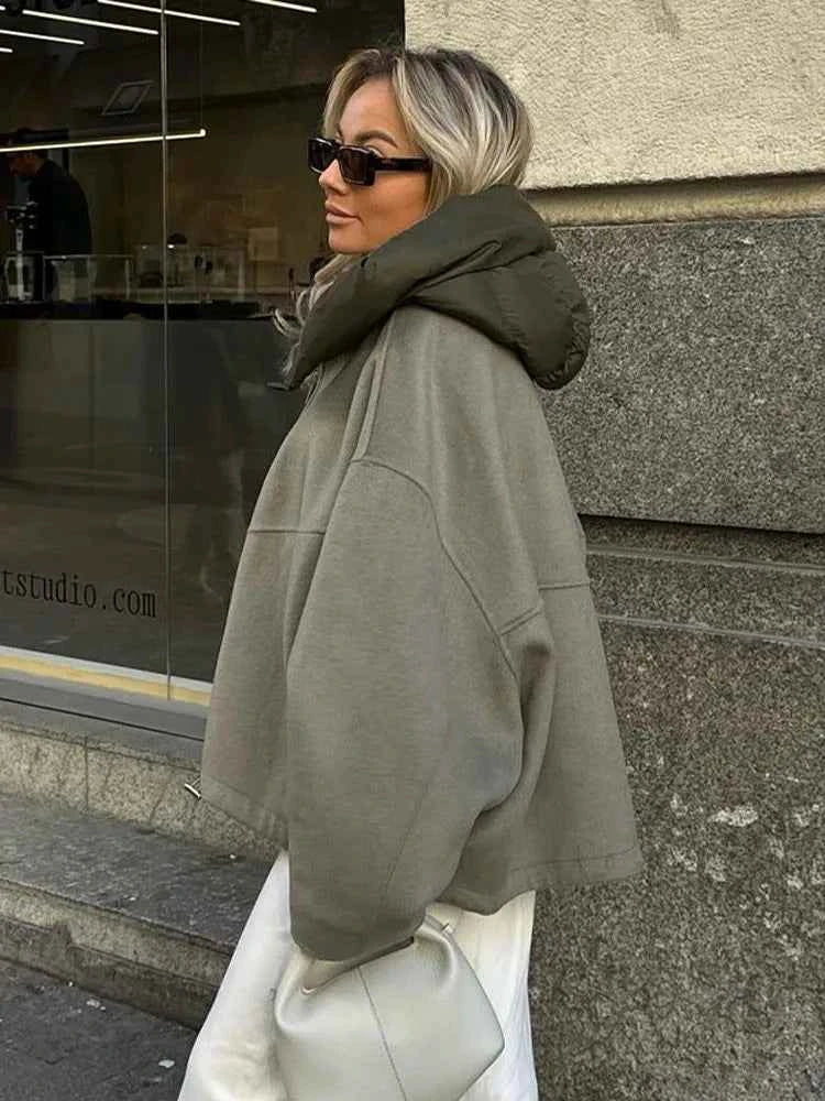 Berg-Feldt | Übergröße gesteppter Hoodie
