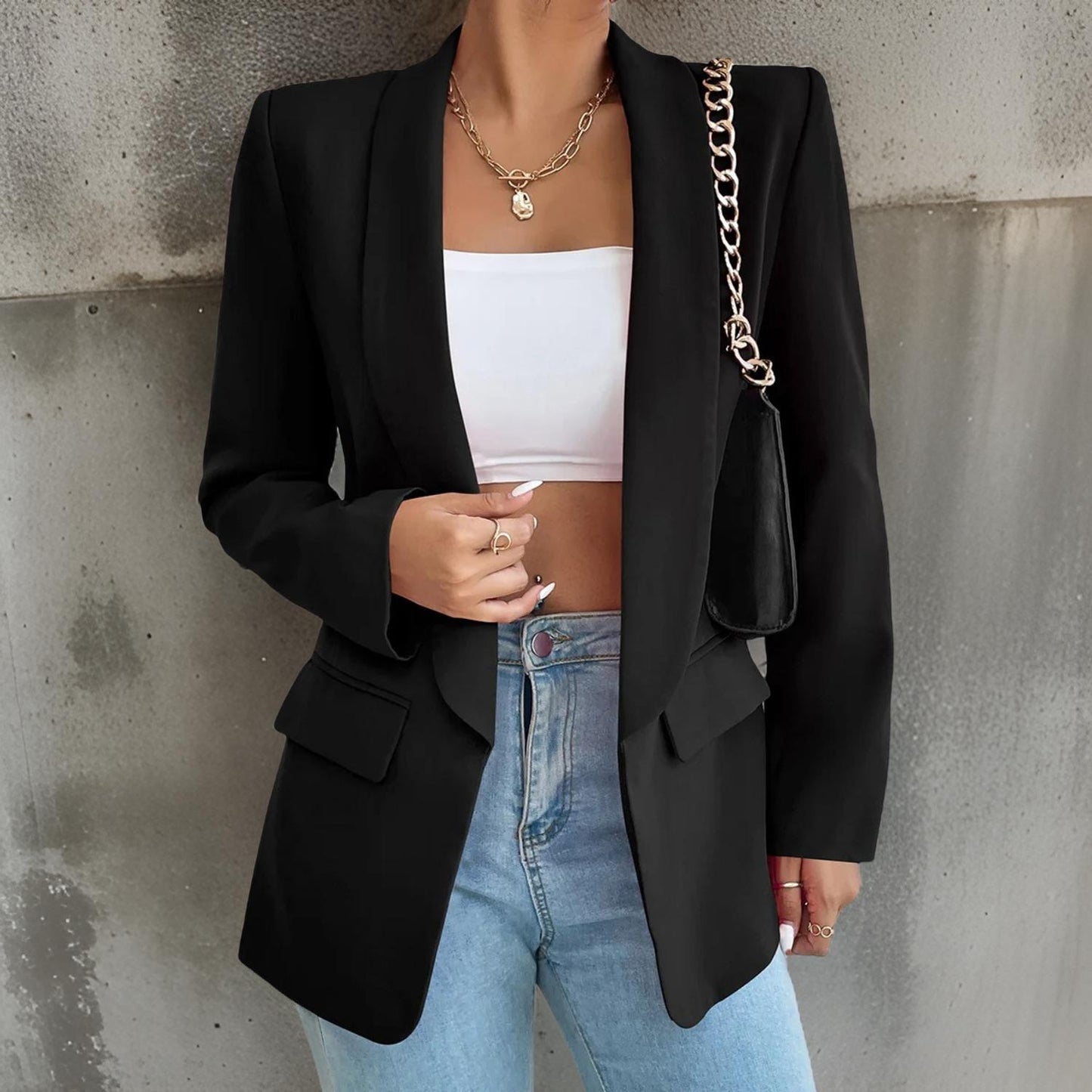 Berg-Feldt | Stylischer Damenblazer Aus Polyester-Baumwolle