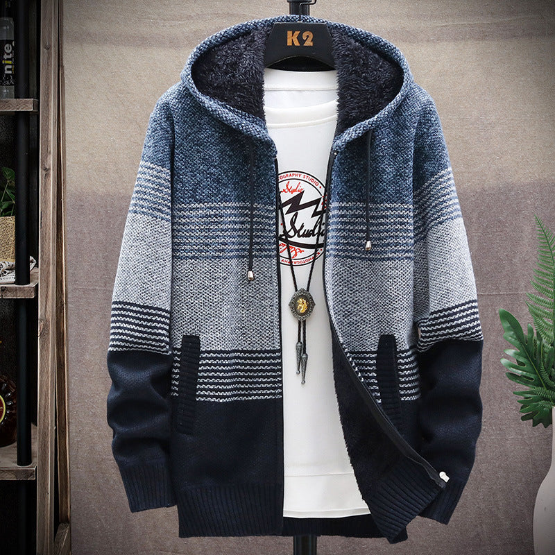 Berg-Feldt | Lässige lange Jacke mit Kapuze für Männer