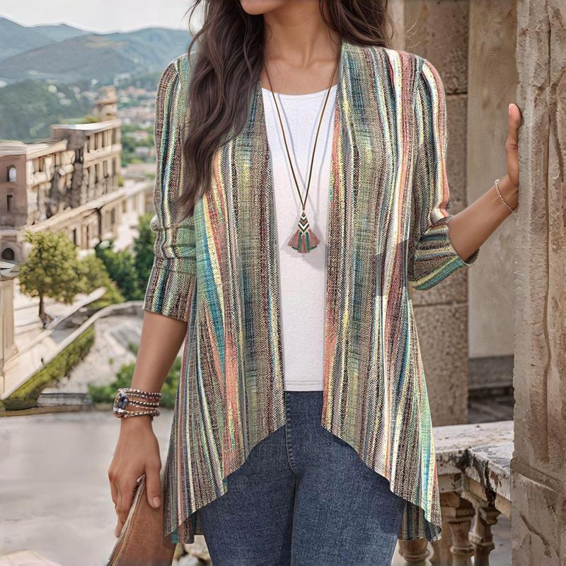 Berg-Feldt | Gestreifte Strickjacke
