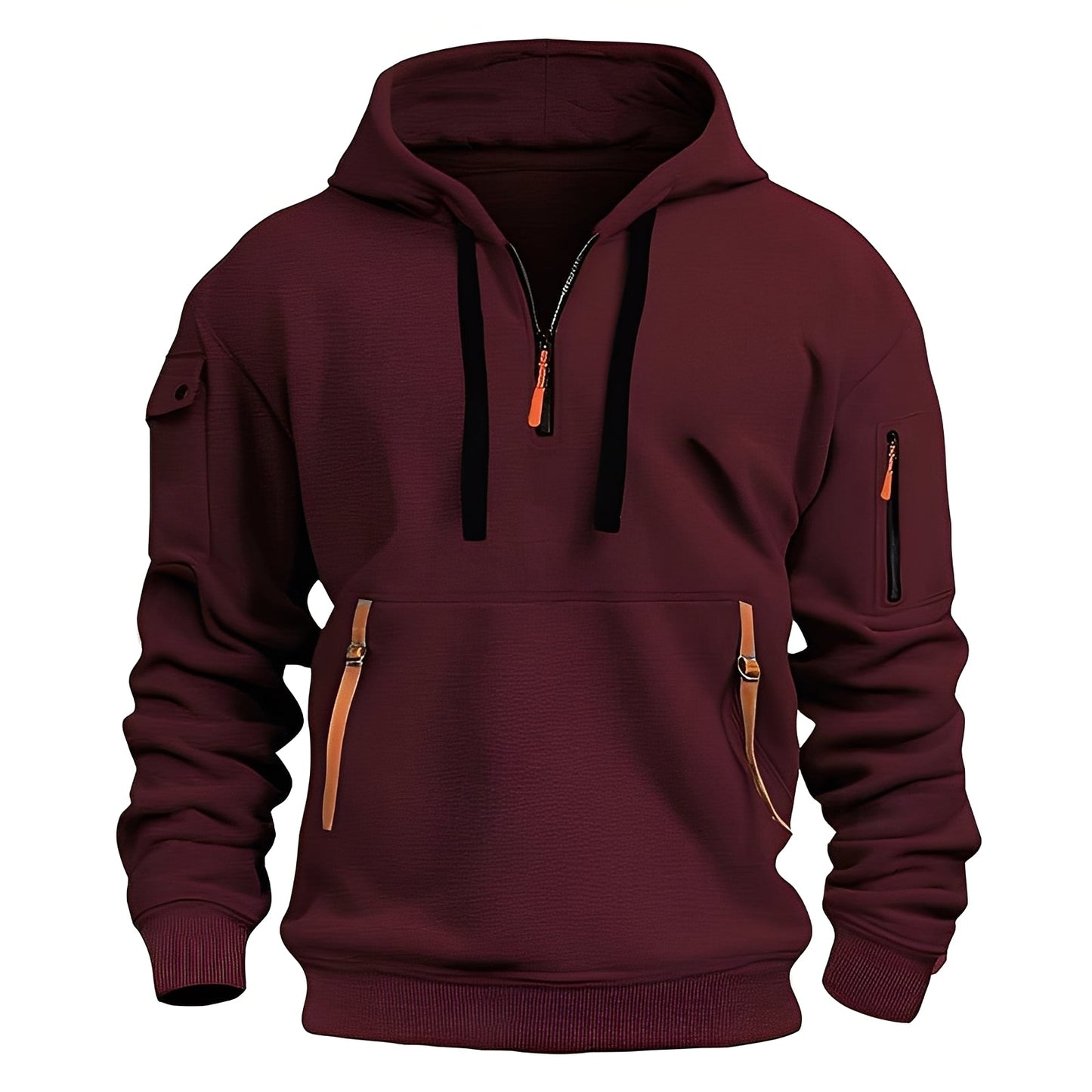Berg-Feldt | Locker Hoodie mit Halbzip für Männer
