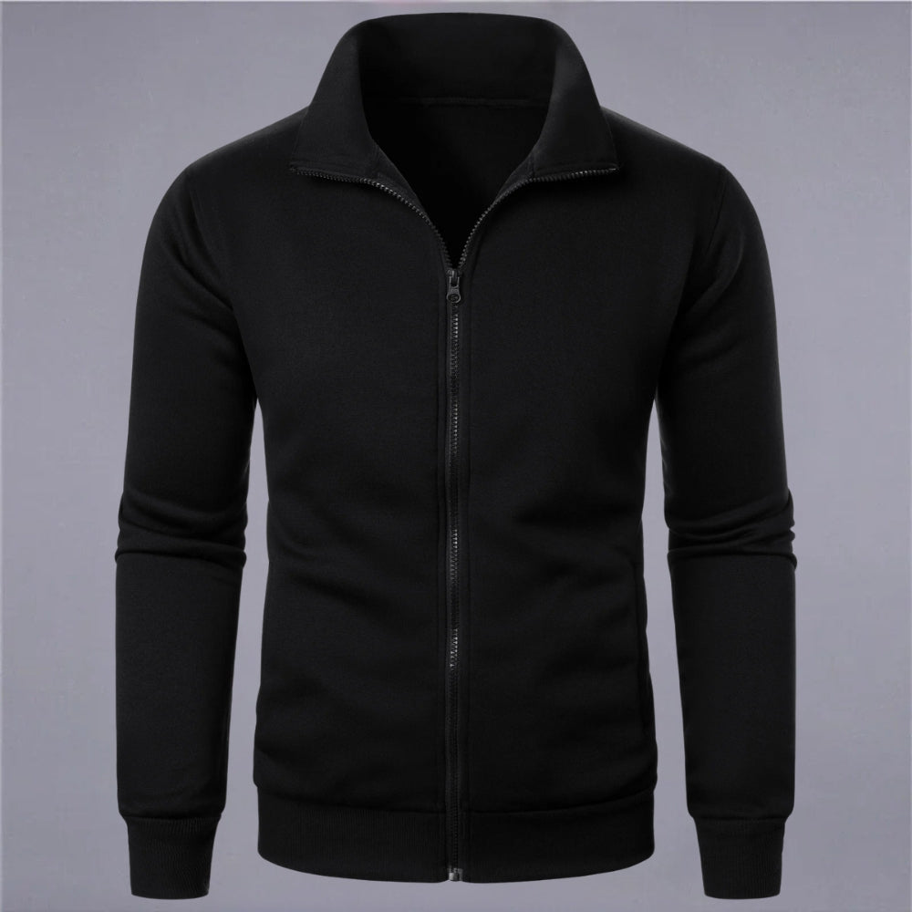 Berg-Feldt | Klassisches Sweatshirt mit Reißverschluss Baumwollmischung Komfort und Stil